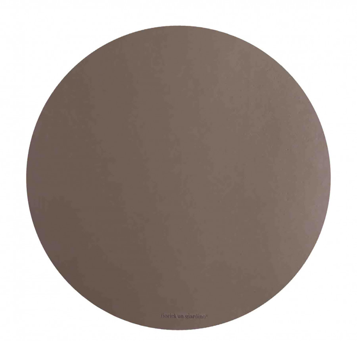 DOVE GREY ROUND PU PLACEMAT