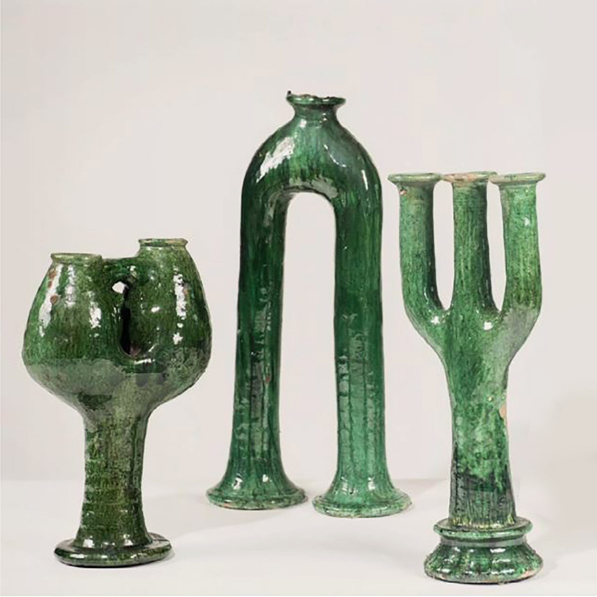 TAMEGROUTE GREEN CANDLE HOLDER 1