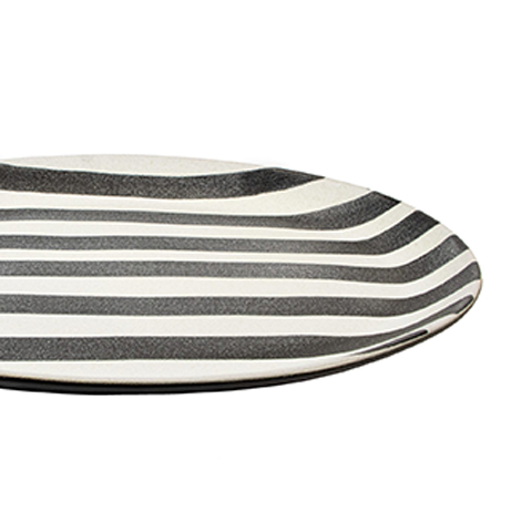 DARQUE LΑRGE PLATTER WITH WIDE STRIPES