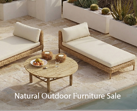 Natural outdoor furniture sale