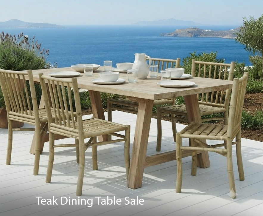 Teak dining table sale