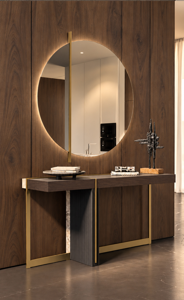  Console and Mirror