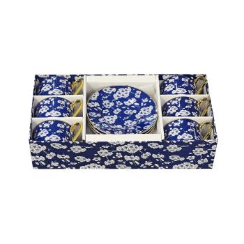 CHERRY  BLUE TEA CUPS 
