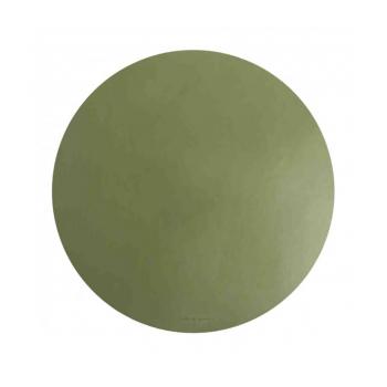 GREEN ROUND PU PLACEMAT 