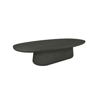 MAANA OVAL BLACK COFFEE TABLE