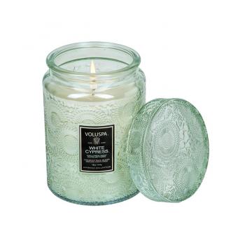WHITE CYPRESS LARGE JAR