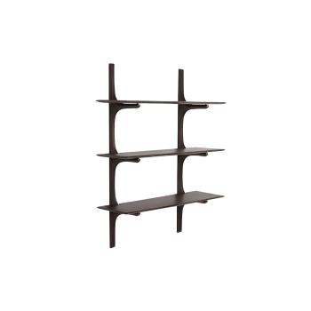 PI BROWN WALL SHELVES 