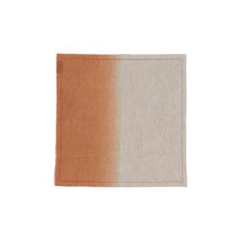 ENIA BEIGE/BRICK NAPKIN 