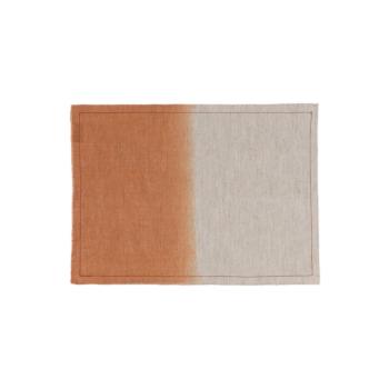 ENIA BEIGE/BRICK PLACEMAT