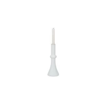 LEONORA WHITE CANDLE HOLDER