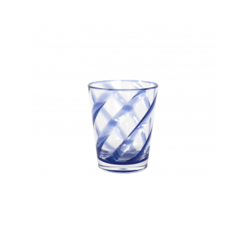 SPIRAL BLUE GLASS 