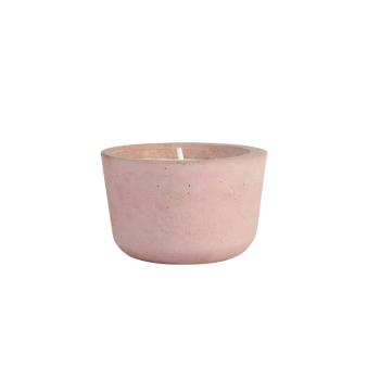 ROOT OUTDOOR SCENTED CANDLE IN SMALL PINK POT