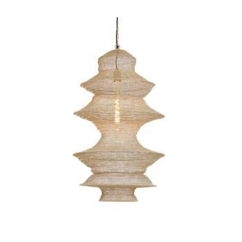  MAKISHA LARGE  SAND HANGING LAMP