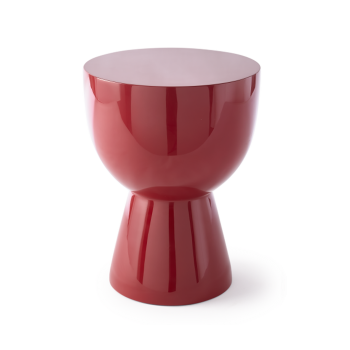 TIP TAP BURGUNDY RED SIDE TABLE