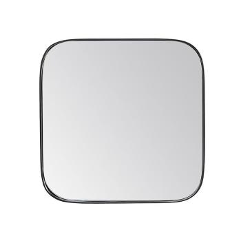 FIN BLK SQUARE MIRROR 
