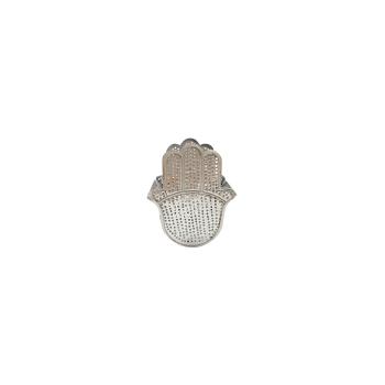 HAND DOUBLE P SILVER CANDLE HOLDER