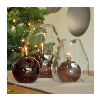 ROUND CHAMPAGNE L OIL LAMP 