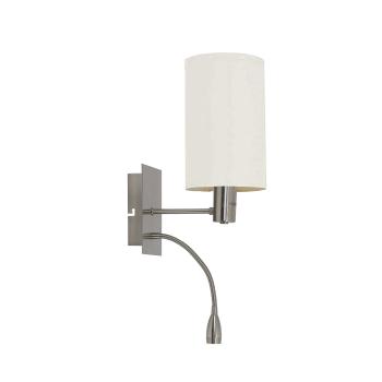 REGINA SATIN NICKEL WALL LAMP