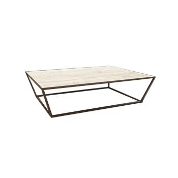 FUN TRAVERTINO COFFEE TABLE 
