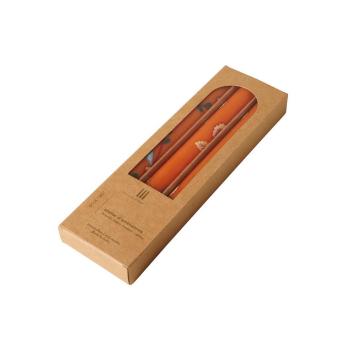 ORPHEE ORANGE  SET OF CANDLES