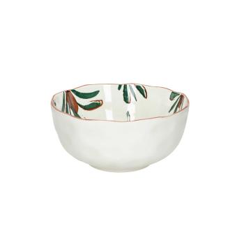 MYKONOS  WHITE/GREEN SALAD BOWL