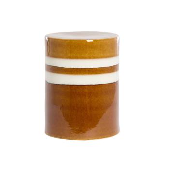 MOOCA COGNAC/WHITE SIDE TABLE