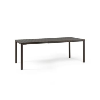 TEVERE S ANTRACITE EXTENDABLE DINING TABLE