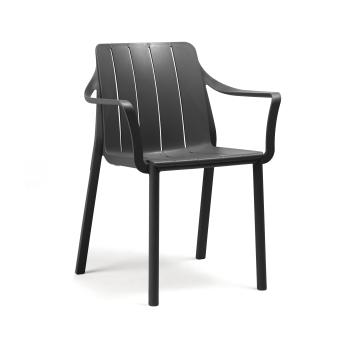 TIBERINA ANTRACITE  DINING ARMCHAIR