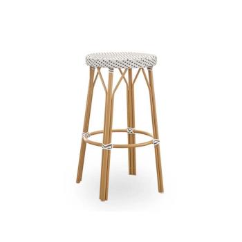SIMONE WH - CAPPUCCINO OUTDOO0R BARSTOOL 