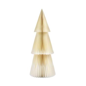 X/MAS TALL H150 PAPER TREE IVORY HONEYCOMP 