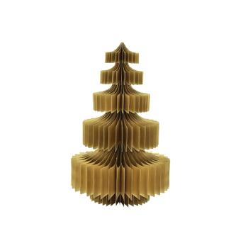 X/MAS PAPER TREE GOLD HONEYCOMP 