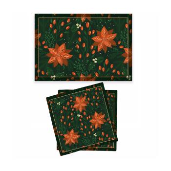 MIDNIGHT POINSETTIA SET6