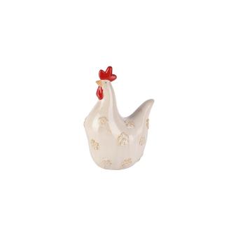 CHICKEN T SITTING W FLOWER