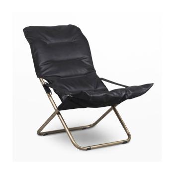 COMFORT BLK LEATHER /BRASS 