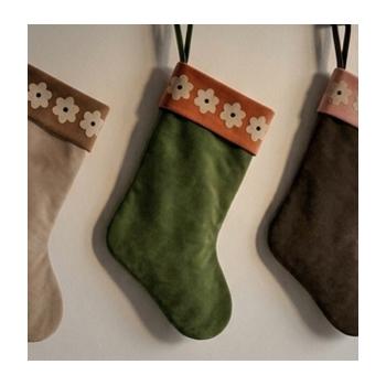 DAISY X-MAS STOCKING GREEN