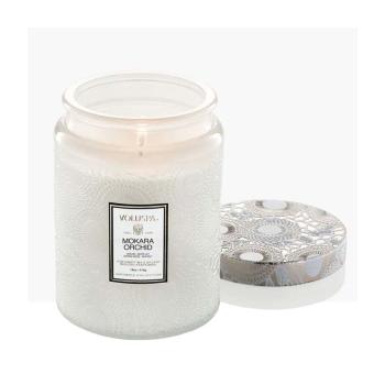 MOKARA ORCHID L GLASS JAR 