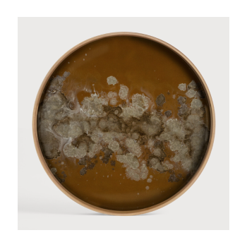ORGANIC ROUND MOSAIC BRONZE 