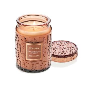 GINGERBREAD CHALET LARGE JAR 